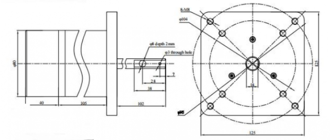 Motor económico de 12VDC 48VDC/de 230VAC BLDC hasta 4000 RPM 0
