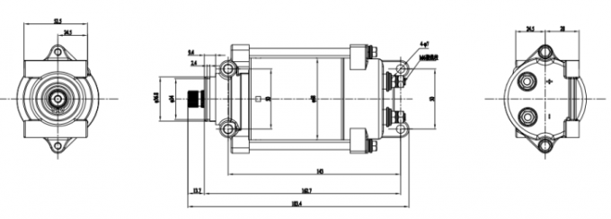 Motor que sube potente de 12VDC 24VDC 130VDC 162VDC hasta 10000 RPM 0