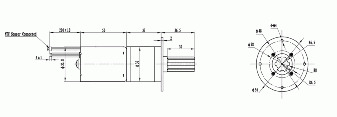 Motor sin cepillo robusto de DC 2